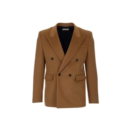 SAINT LAURENT FW21 Бизнес-костюм Пальто Мужской Винтаж CAMEL