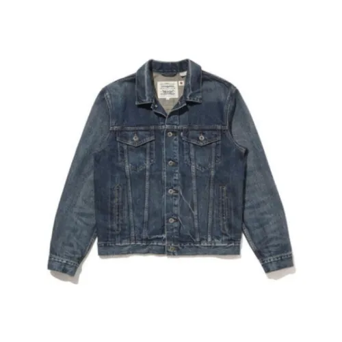 Levis Blue Men's Denim Jackets Левис Синий Мужские Джинсовые Куртки
