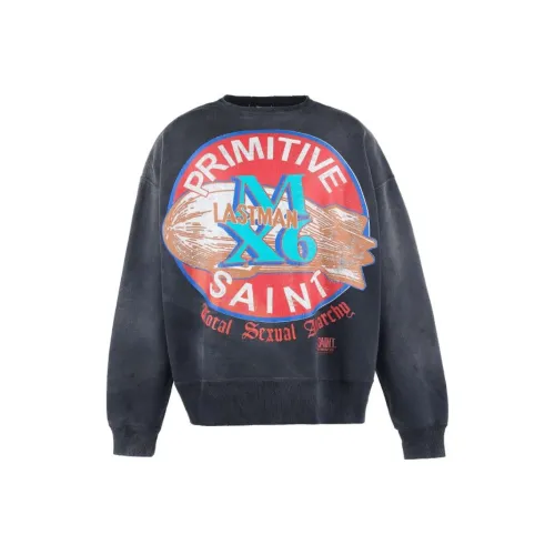 SAINT Mxxxxxx LASTMAN Collaboration Черные Мужские Толстовки