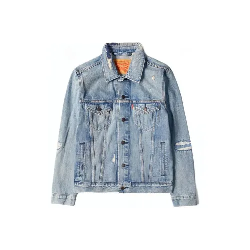 Levis Blue Men's Denim Jackets Левис Синий Мужские Джинсовые Куртки