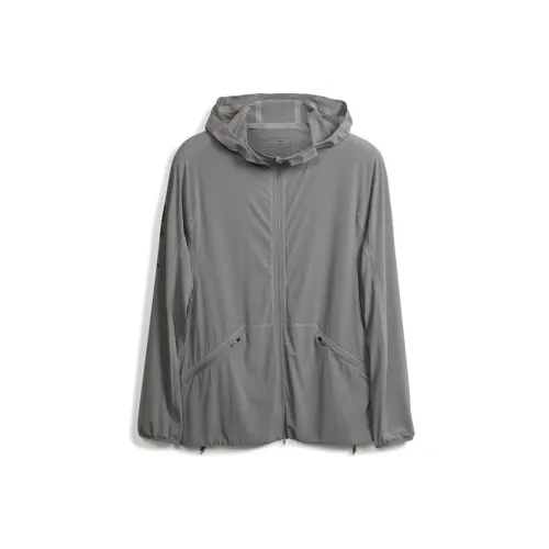 Y 3 Light Gray Men's Jackets Y 3 Светло-серые мужские куртки