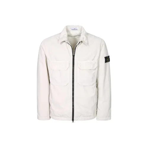 STONE ISLAND Куртки Пальто Унисекс Белый