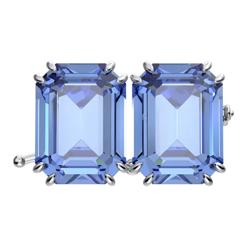 Swarovski Millenia Родиевое покрытие, Искусственный кристалл, Ювелирные аксессуары, Синий, Женские