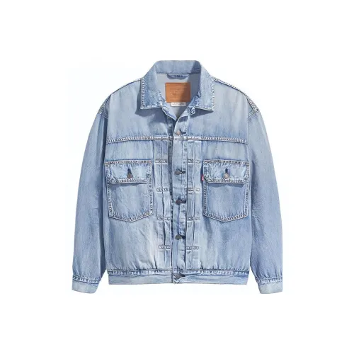 Levis Blue Men's Denim Jackets Левис Синий Мужские Джинсовые Куртки