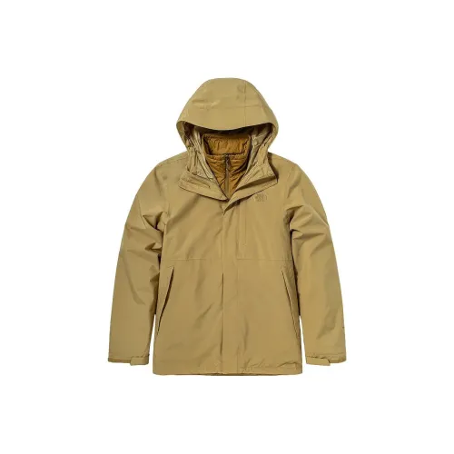 The North Face Поход Водонепроницаемый Ветрозащитный Термический Водоотталкивающая Ветровка Мужская Хаки