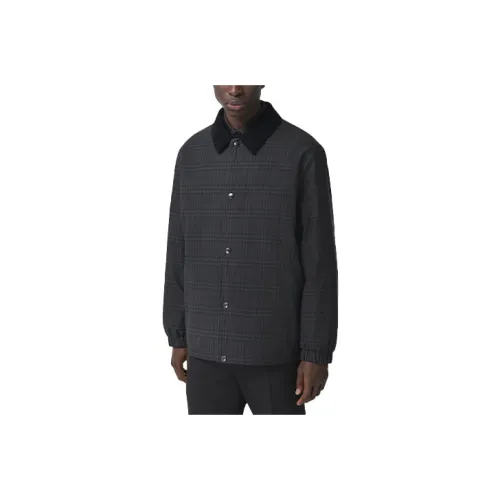 Burberry Серый Мужской Пуховик