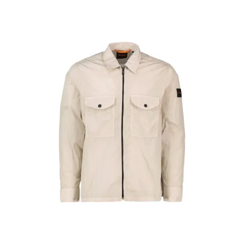 Hugo Boss Куртки и Пальто Мужской Бежевый