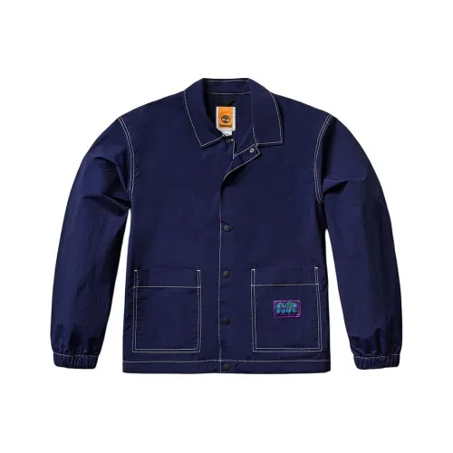 Timberland Куртки Пальто Унисекс Морской Синий Холст