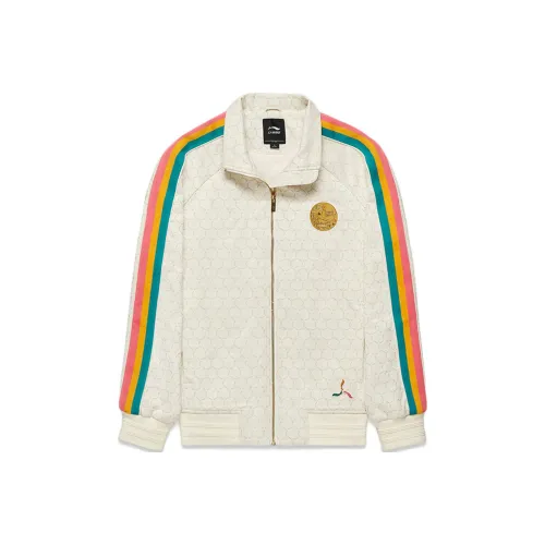 LI NING 1990 Экрю Мужские Куртки