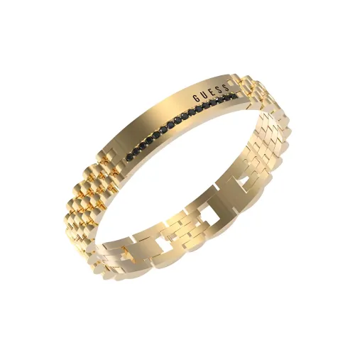 GUESS Стальной браслет мужской золотой