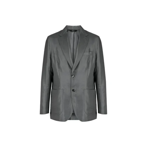 BRIONI Бизнес-костюм Пальто Мужской Средний Серый