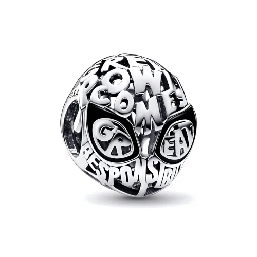 Pandora Marvel, стерлинговое серебро 925 пробы, эмаль, ювелирные аксессуары, серебряный, женские
