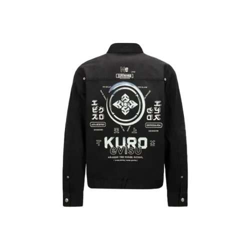 EVISU SS22 Denim Jacket Men's Black