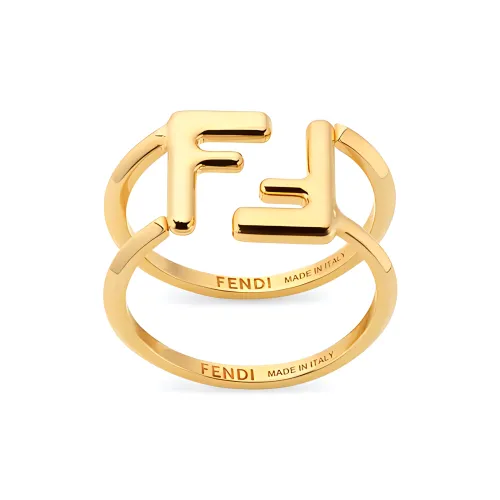 FENDI Металлические кольца золотые унисекс