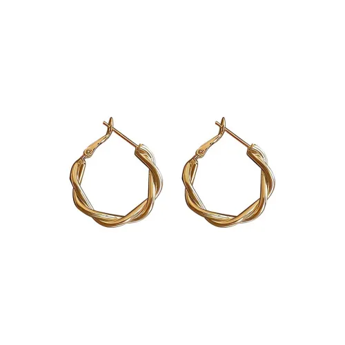 AWD Сплав Серьги Золотой TWISTED Серьги Женские
