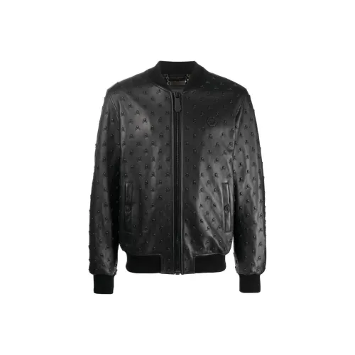 PHILIPP PLEIN Мужские черные куртки