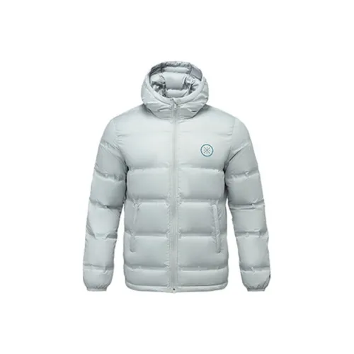 Мужская пуховая куртка с подкладкой размер Coin серого цвета