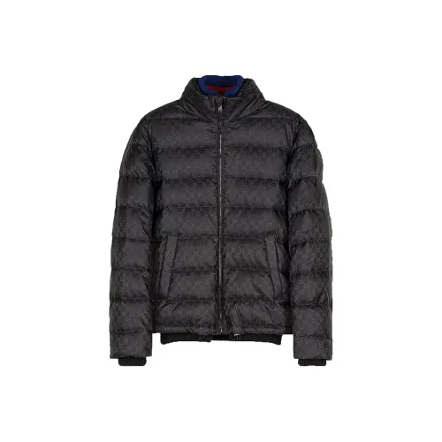GUCCI Хлопковый пуховик Мужской Черный