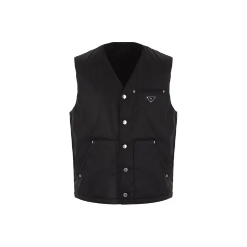PRADA Мужские черные жилеты