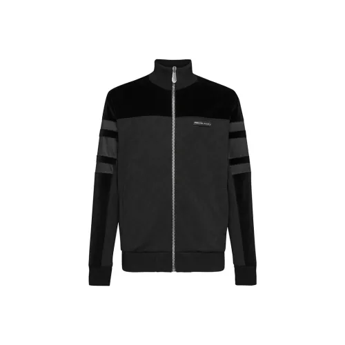 PHILIPP PLEIN Мужские черные куртки