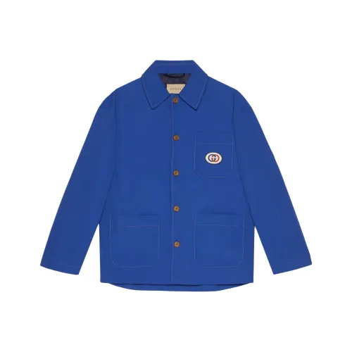 GUCCI SS23 Куртки и Пальто Мужской Синий