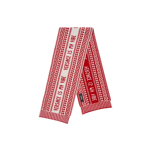 VERSACE Новая шерсть вязаные шарфы для детей белый