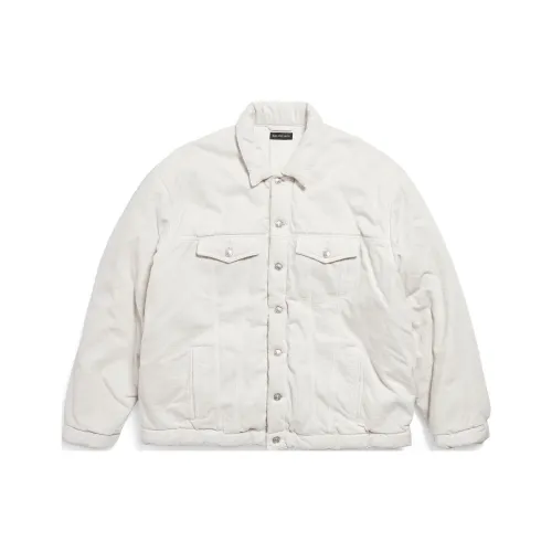 Balenciaga FW23 Куртки и Пальто Свободный крой Мужской Белый