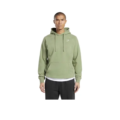 GYMSHARK Crest Толстовка Men's Natural Шалфейно-зеленый