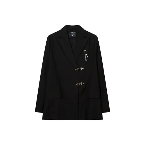 PMET A Trip Without An End In The Series Бизнес Костюм Пальто Унисекс Черный