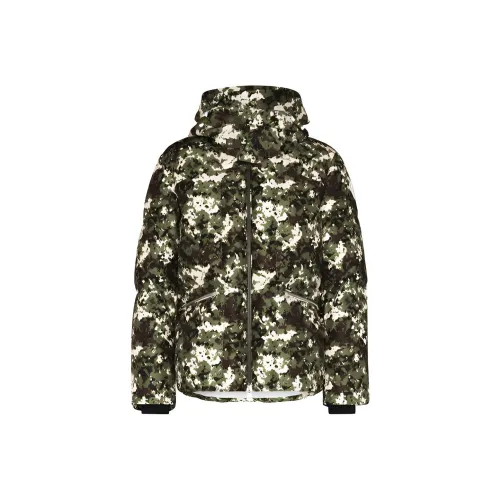 Moncler Пуховик Зимний Мужской Камуфляж Зеленый
