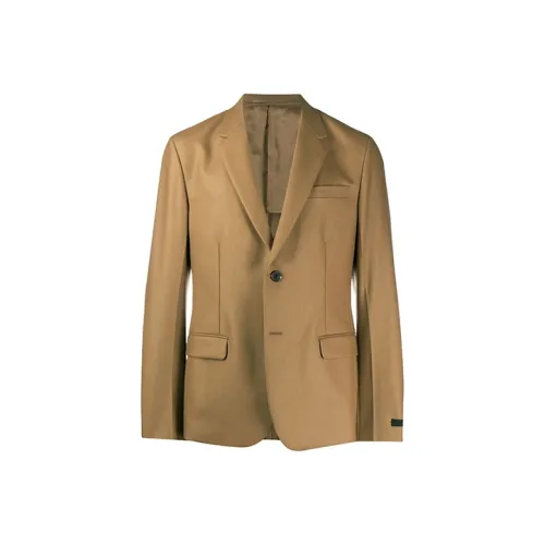 PRADA Коричневый Мужской Деловой костюм