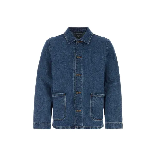 A.P.C. Joint Paragraph Blue Men's Denim Jackets