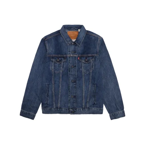 Levis Blue Men's Denim Jackets Левис Синий Мужские Джинсовые Куртки