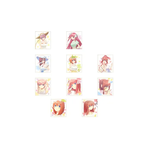 BANPRESTO The Quintessential Quintuplets Glass Factory Ichiban Kuji F Prize Цвет Бумага 27см Аниме мерч