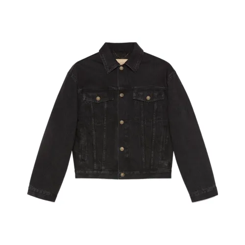 GUCCI Китайский Новый Год Черный Мужской Джинсовый Куртка