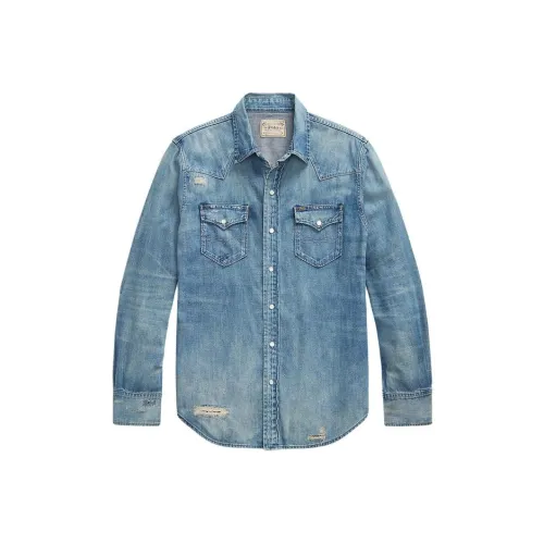 Polo Ralph Lauren Светло-синие мужские джинсовые куртки