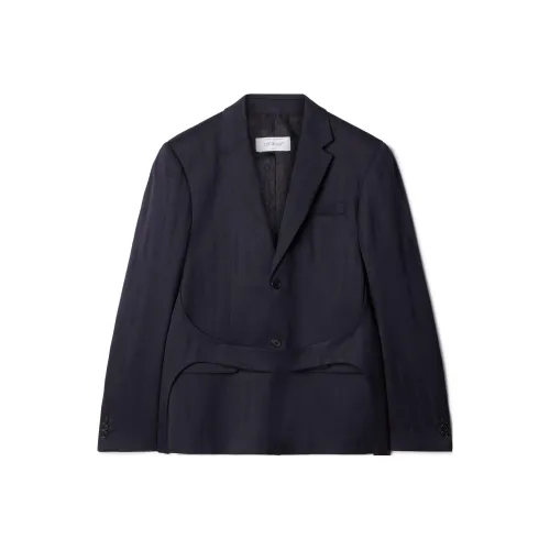 Off Белый Темно-Синий Мужской Деловой Костюм