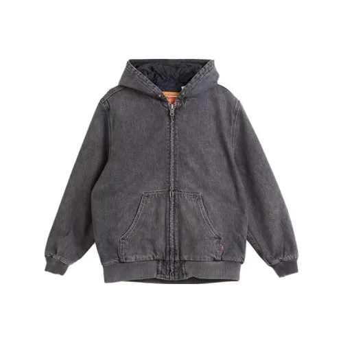 Levis Carbon Black Мужские Джинсовые Куртки