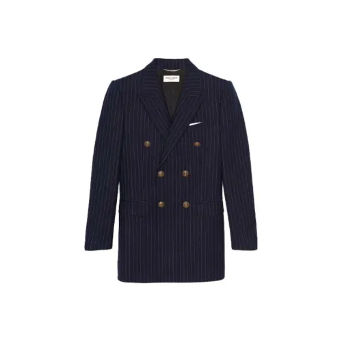 SAINT LAURENT Морской синий Мужской Деловые костюмы