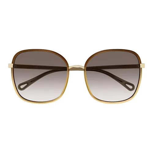 Chloe Квадратные Солнцезащитные Очки Женские Коричневые