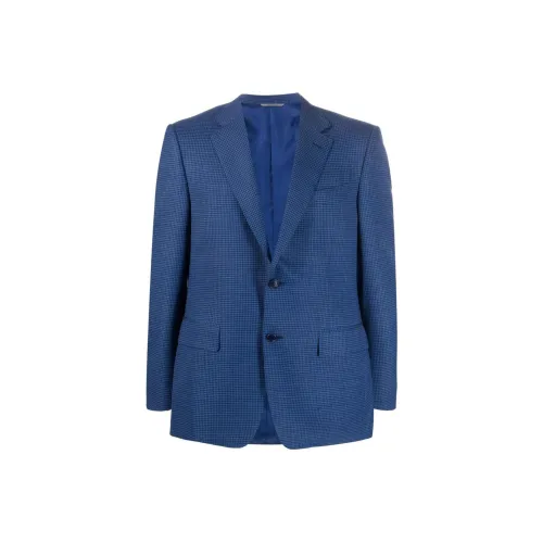 Canali Бизнес-костюм Пальто Мужской Морской Синий