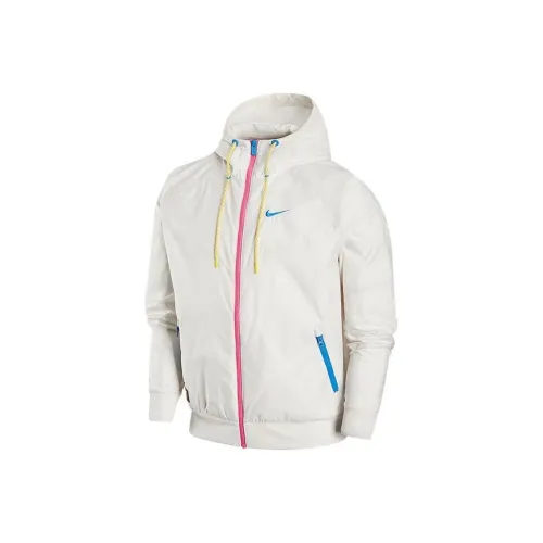 Nike Ткани вязаные Белый Мужской Куртки