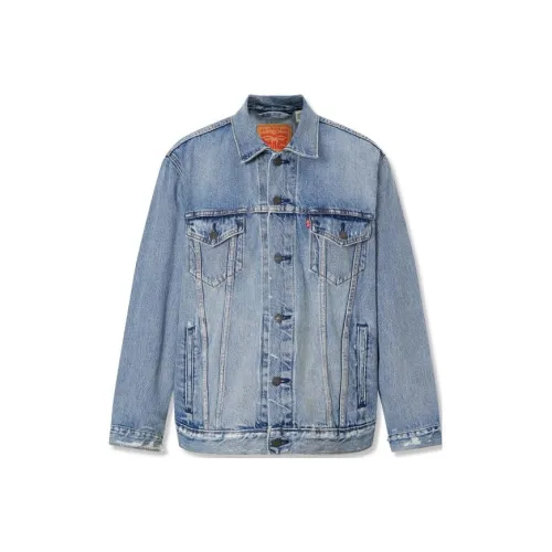 Levis Blue Men's Denim Jackets Левис Синий Мужские Джинсовые Куртки