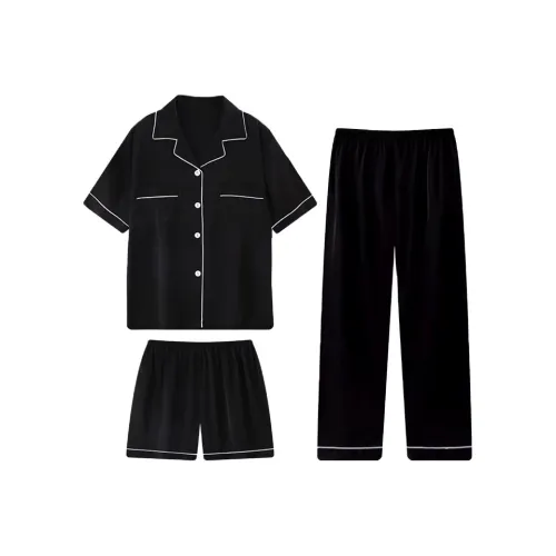 QIAOYUN Пижамный комплект женский черный