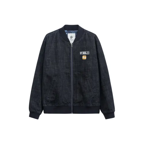 ONIARAI Темно-синий Синий Мужской Джинсовые Куртки