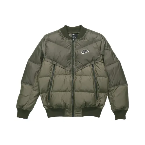 nike Пуховик Зимний Мужской Желтый Зеленый