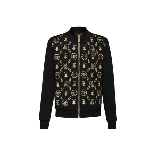 PHILIPP PLEIN Мужские черные куртки