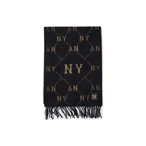 Mlb Base Logo Полиэстер Трикотаж Шарфы Унисекс Черный