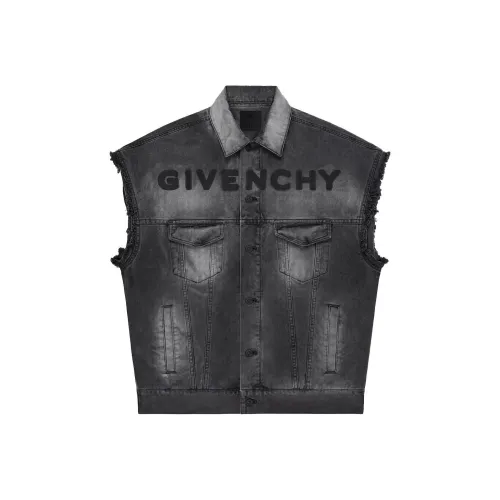 GIVENCHY Logo SS23 Denim Jacket Men's Gray