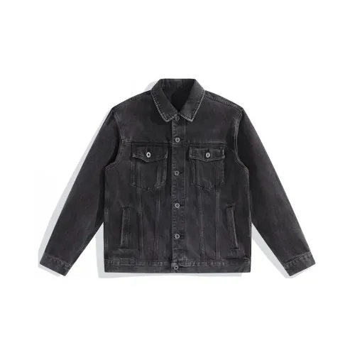 PEACEBIRD MEN Denim Jacket Men's Gray